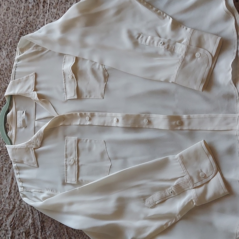 J. Crew Womens's Classic Silk Button-Down Shirt - Picture 2 of 12